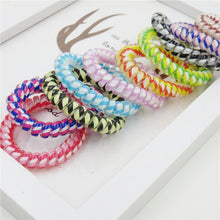 Load image into Gallery viewer, 1PCS Lovely Clover Gray Ball Elastic Hair Bands Toys For Girls Handmade Bow Headband Scrunchy Kids Hair Accessories For Womens