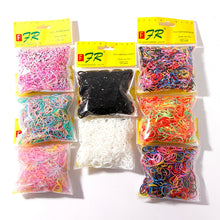 Load image into Gallery viewer, 200/1000PCS Cute Girls Colourful Ring Disposable Elastic Hair Bands Ponytail Holder Rubber Band Scrunchies Kids Hair Accessories
