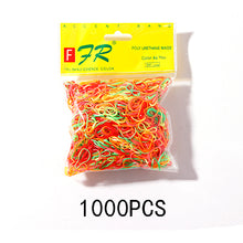 Load image into Gallery viewer, 200/1000PCS Cute Girls Colourful Ring Disposable Elastic Hair Bands Ponytail Holder Rubber Band Scrunchies Kids Hair Accessories