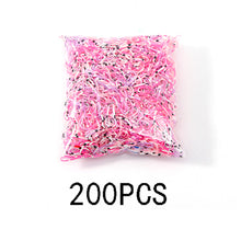Load image into Gallery viewer, 200/1000PCS Cute Girls Colourful Ring Disposable Elastic Hair Bands Ponytail Holder Rubber Band Scrunchies Kids Hair Accessories