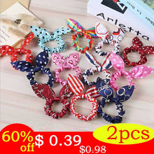 Load image into Gallery viewer, Rabbit Ears Hair Band Children Kids Hair Accessories Scrunchies Elastic Hair Band For Women Girl Rubber Band Polka Dot Hair Rope