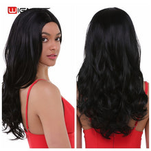 Load image into Gallery viewer, Wignee Long Ombre Brown Ash Blonde High Density Temperature Synthetic Wig For Black/White Women Glueless Wavy Cosplay Hair Wig