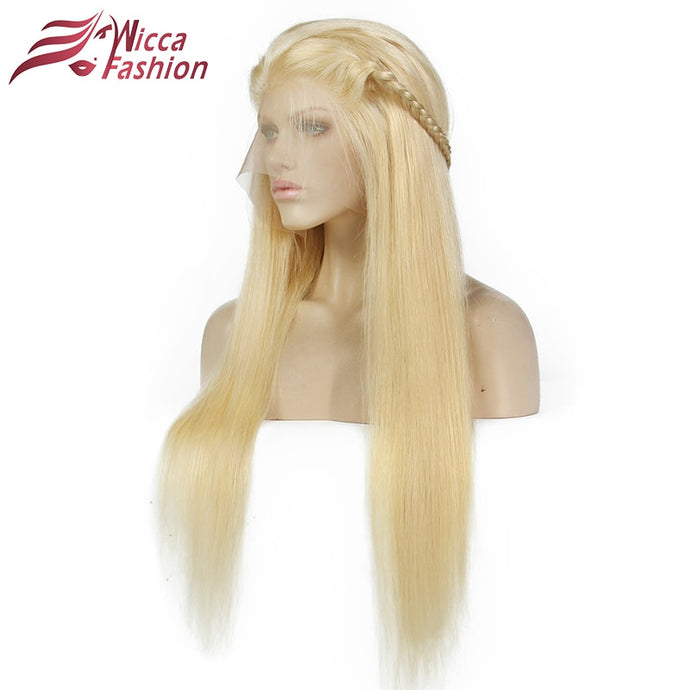 #613 Blonde Wigs 180% Density Silky Straight Brazilian Remy Human Hair lace front Wig 613 Lace Front Human Hair WigDream Beauty