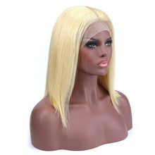 Load image into Gallery viewer, Luvin wigs for Black women 613 blonde Lace Front Wigs Natural Straight Brazilian Human Hair ombre Short Bob Lace Frontal Wigs