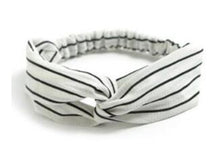 Load image into Gallery viewer, 2018 Lady Headdress Plaid Bow Headband Turban Elastic Headwear Head Wrap Women Hair Accessories for Women Striped Hair Bands