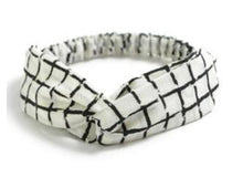 Load image into Gallery viewer, 2018 Lady Headdress Plaid Bow Headband Turban Elastic Headwear Head Wrap Women Hair Accessories for Women Striped Hair Bands