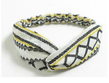 Load image into Gallery viewer, 2018 Lady Headdress Plaid Bow Headband Turban Elastic Headwear Head Wrap Women Hair Accessories for Women Striped Hair Bands