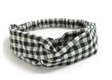 Load image into Gallery viewer, 2018 Lady Headdress Plaid Bow Headband Turban Elastic Headwear Head Wrap Women Hair Accessories for Women Striped Hair Bands