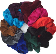 Load image into Gallery viewer, 10 pcs/lot Soft chiffon Velvet satin Hair Scrunchie floral Grip Loop Holder Stretchy Hair band hair ties accessories leopard