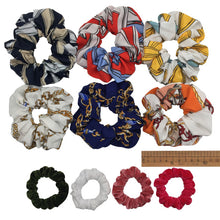 Load image into Gallery viewer, 10 pcs/lot Soft chiffon Velvet satin Hair Scrunchie floral Grip Loop Holder Stretchy Hair band hair ties accessories leopard