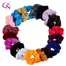 Load image into Gallery viewer, Women Solid Velvet Scrunchie Elastic Hair Bands Ponytail Holder Hair Scrunchies Rubber Band Headband Gum For Hair Accessories