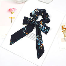 Load image into Gallery viewer, 2019 New Bow Streamers Hair Ring Fashion Ribbon Girl Hair Bands Scrunchies Ponytail Hair Bows Girl Holder Rope Hair Accessories
