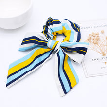 Load image into Gallery viewer, 2019 New Bow Streamers Hair Ring Fashion Ribbon Girl Hair Bands Scrunchies Ponytail Hair Bows Girl Holder Rope Hair Accessories