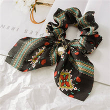 Load image into Gallery viewer, 2019 New Bow Streamers Hair Ring Fashion Ribbon Girl Hair Bands Scrunchies Ponytail Hair Bows Girl Holder Rope Hair Accessories
