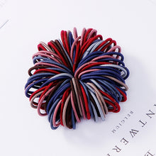Load image into Gallery viewer, New 100PCS/Lot Girls Candy Colors Nylon 3CM Rubber Bands Children Safe Elastic Hair Bands Ponytail Holder Kids Hair Accessories