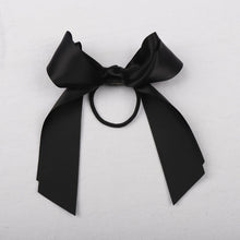 Load image into Gallery viewer, Women Rubber Bands Tiara Satin Ribbon Hair Bow Elastic Hair Band Rope Scrunchies Ponytail Holder Gum for Girls Hair Accessories