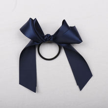 Load image into Gallery viewer, Women Rubber Bands Tiara Satin Ribbon Hair Bow Elastic Hair Band Rope Scrunchies Ponytail Holder Gum for Girls Hair Accessories