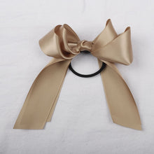 Load image into Gallery viewer, Women Rubber Bands Tiara Satin Ribbon Hair Bow Elastic Hair Band Rope Scrunchies Ponytail Holder Gum for Girls Hair Accessories