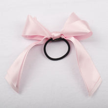 Load image into Gallery viewer, Women Rubber Bands Tiara Satin Ribbon Hair Bow Elastic Hair Band Rope Scrunchies Ponytail Holder Gum for Girls Hair Accessories