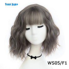 Load image into Gallery viewer, Your Style 43 colors Synthetic Short Wavy BOB Wigs Womens Brown Black  Natural Hair Wigs Female Heat Resistant Fiber