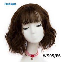Load image into Gallery viewer, Your Style 43 colors Synthetic Short Wavy BOB Wigs Womens Brown Black  Natural Hair Wigs Female Heat Resistant Fiber