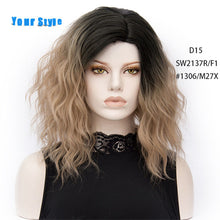 Load image into Gallery viewer, Your Style 43 colors Synthetic Short Wavy BOB Wigs Womens Brown Black  Natural Hair Wigs Female Heat Resistant Fiber