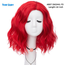 Load image into Gallery viewer, Your Style 43 colors Synthetic Short Wavy BOB Wigs Womens Brown Black  Natural Hair Wigs Female Heat Resistant Fiber