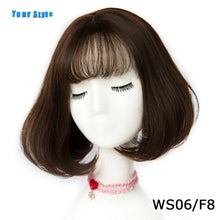 Load image into Gallery viewer, Your Style 43 colors Synthetic Short Wavy BOB Wigs Womens Brown Black  Natural Hair Wigs Female Heat Resistant Fiber