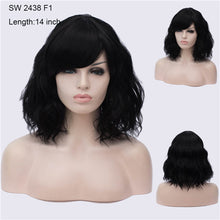 Load image into Gallery viewer, Your Style 43 colors Synthetic Short Wavy BOB Wigs Womens Brown Black  Natural Hair Wigs Female Heat Resistant Fiber