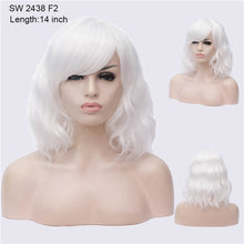Load image into Gallery viewer, Your Style 43 colors Synthetic Short Wavy BOB Wigs Womens Brown Black  Natural Hair Wigs Female Heat Resistant Fiber