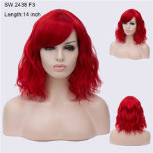 Load image into Gallery viewer, Your Style 43 colors Synthetic Short Wavy BOB Wigs Womens Brown Black  Natural Hair Wigs Female Heat Resistant Fiber