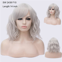 Load image into Gallery viewer, Your Style 43 colors Synthetic Short Wavy BOB Wigs Womens Brown Black  Natural Hair Wigs Female Heat Resistant Fiber