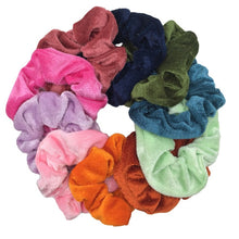 Load image into Gallery viewer, 10 pcs/lot Soft chiffon Velvet satin Hair Scrunchie floral Grip Loop Holder Stretchy Hair band hair ties accessories leopard
